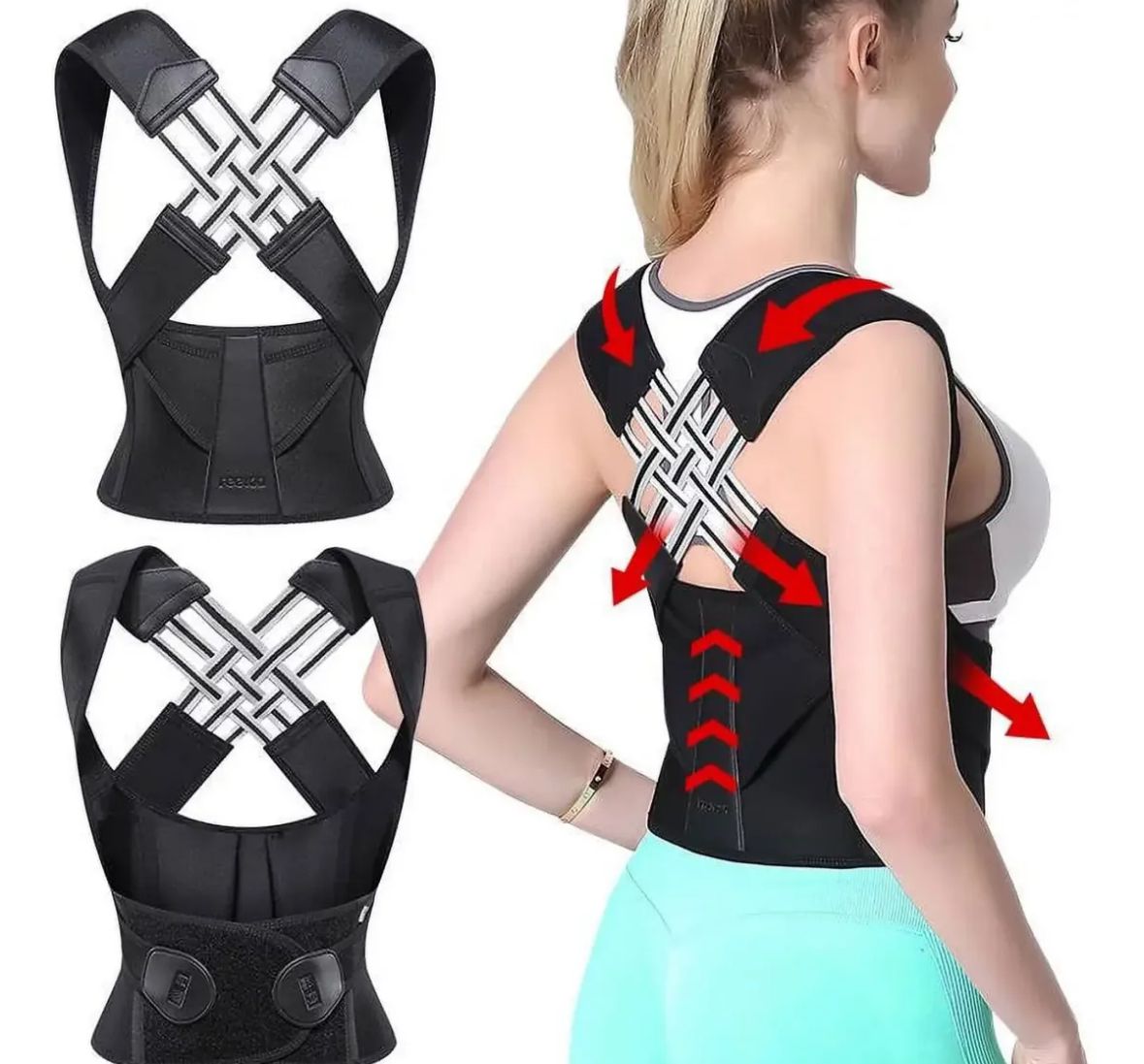 Corrector de postura con soporte lumbar