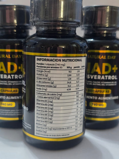 NAD + RESVERATROL 60 cap