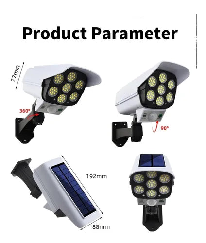 PACK X3 FOCO SOLAR TIPO CAMARA SENSOR